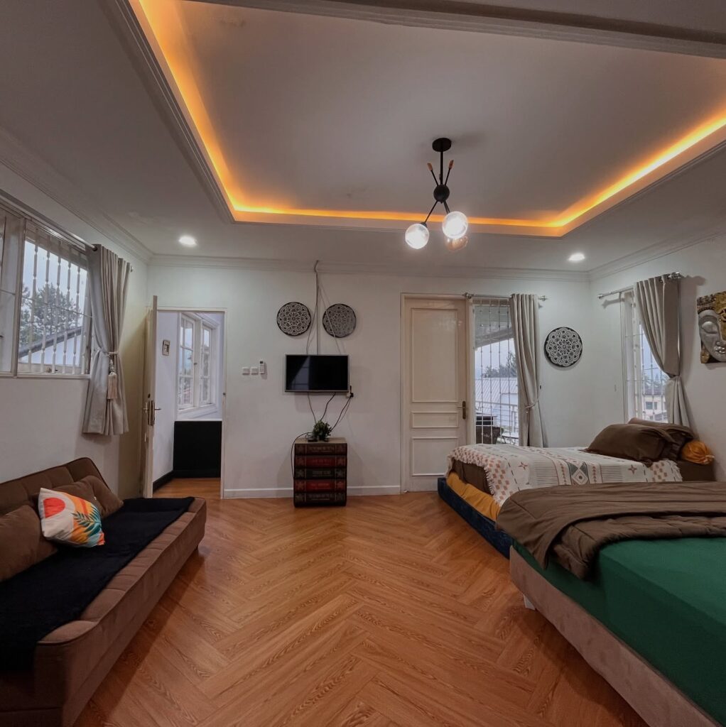 kamar villa malini puncak