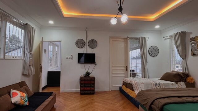 kamar villa malini puncak